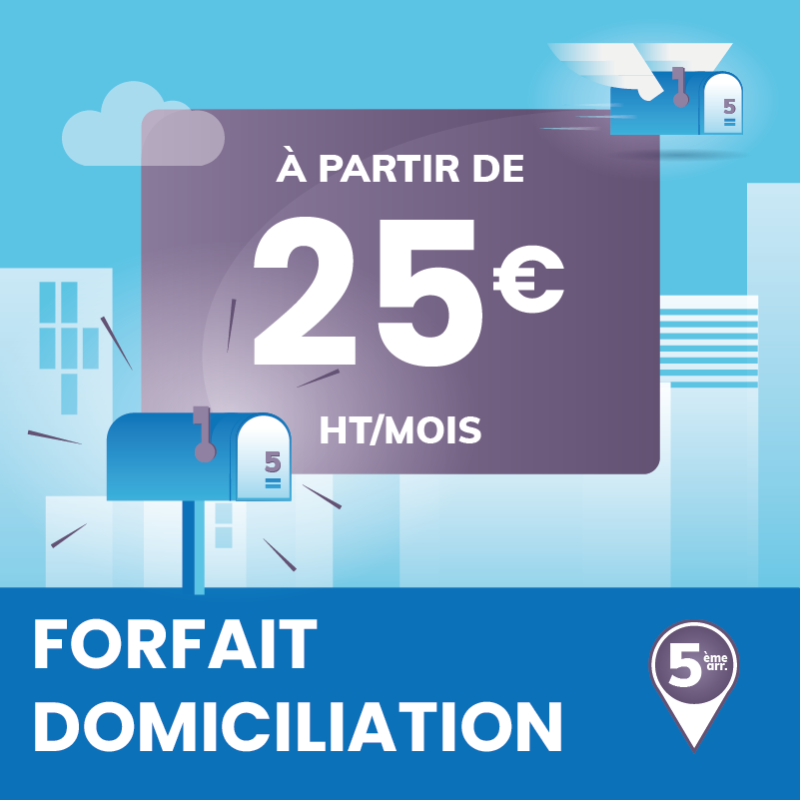 Prolongement 1 an de votre forfait de Domiciliation à Marseille 5ème