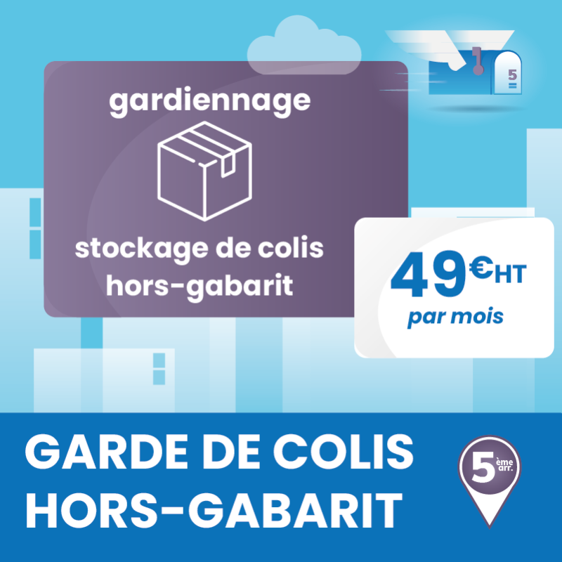 Services annexes à la domiciliation d'entreprise à Marseille 5ème : Gardiennage et stockage de colis hors-gabarit.