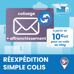 Réexpédition de colis (+ frais d'affranchissement si sup à 250g) - Domiciliation Commerciale à Marseille 4 agences