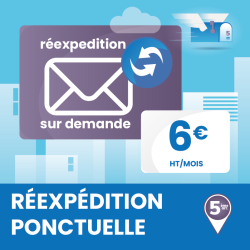 Réexpédition ponctuelle de tous vos courriers - Domiciliation Marseille 5ème