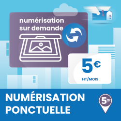 Numérisation ponctuelle de vos deux derniers courriers - Domiciliation Marseille 5ème